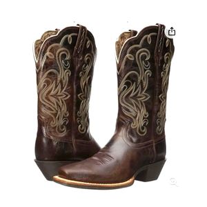 Ariat Women's Legend Western Cowboy Boot - Size 10 B Chocolate Chip/teak